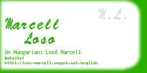 marcell loso business card