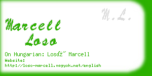 marcell loso business card